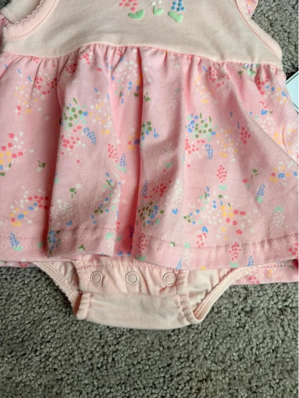 Sterling Baby Floral Dress Bodysuit Set NWT Size 3 Months